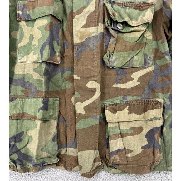 Army Men’s Hot Weather Woodland Camouflage Pattern Combat Coat Size N/A - Picture 7 of 16